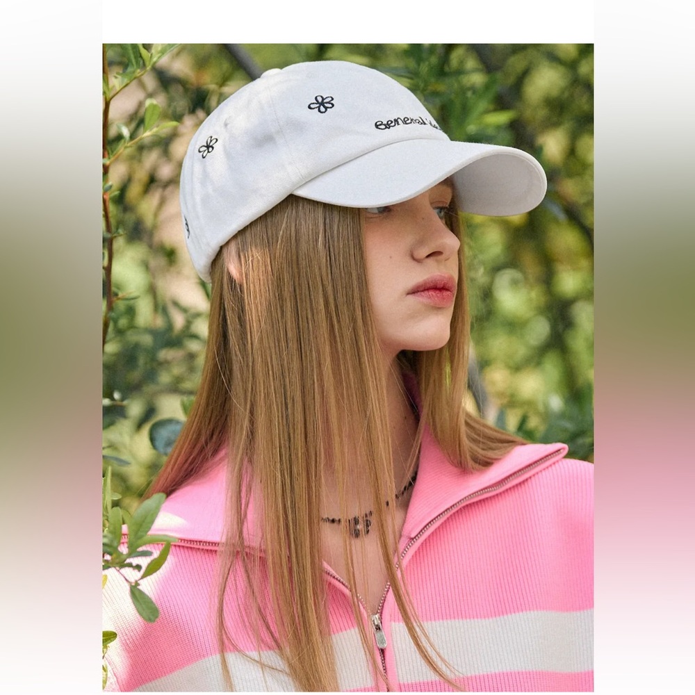 Flower logo ball cap